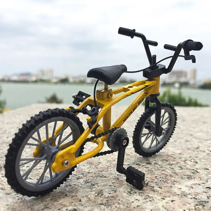 77HD Mini Finger Alloy Miniature MTB Bike Model DIY for Creative Simulation Mountain Cycling Kids Educational Gifts
