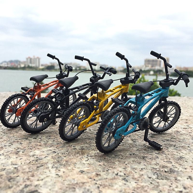 77HD Mini Finger Alloy Miniature MTB Bike Model DIY for Creative Simulation Mountain Cycling Kids Educational Gifts
