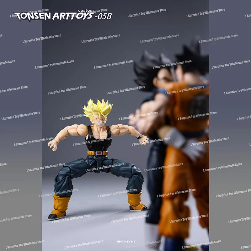 Tonsenarttoys Dragon Ball SHF Trunks Super Saiyan SSJ SSJ2 05A 05B Tonsen Arttoys Custom Accessories Anime Action Figures Toys