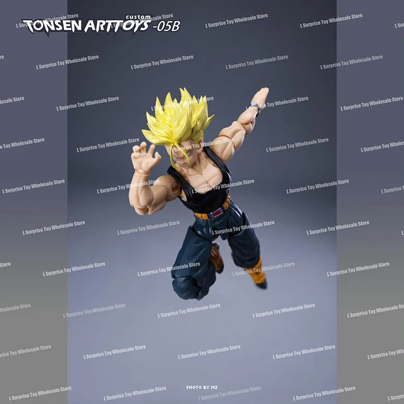 Tonsenarttoys Dragon Ball SHF Trunks Super Saiyan SSJ SSJ2 05A 05B Tonsen Arttoys Custom Accessories Anime Action Figures Toys