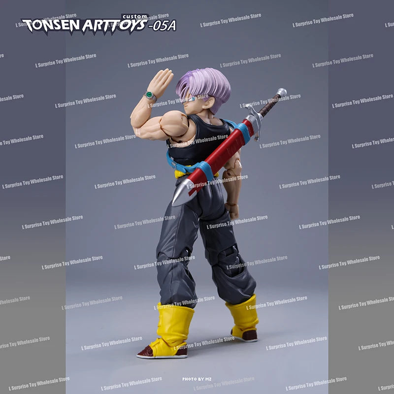 Tonsenarttoys Dragon Ball SHF Trunks Super Saiyan SSJ SSJ2 05A 05B Tonsen Arttoys Custom Accessories Anime Action Figures Toys