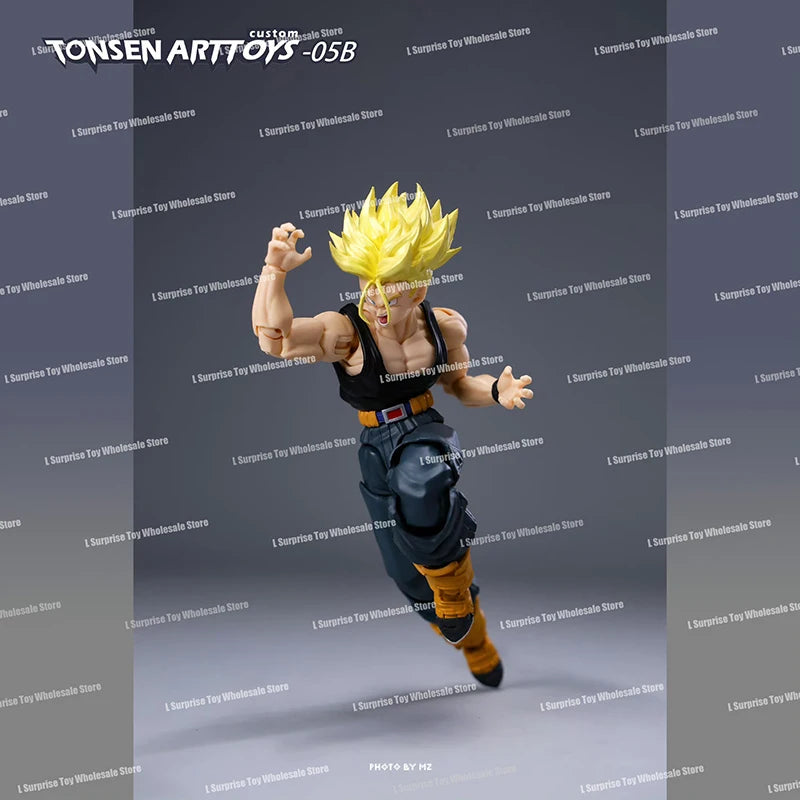 Tonsenarttoys Dragon Ball SHF Trunks Super Saiyan SSJ SSJ2 05A 05B Tonsen Arttoys Custom Accessories Anime Action Figures Toys