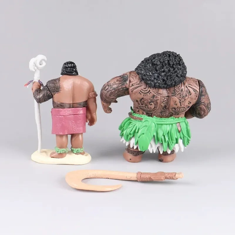 6/10pcs Set Disney Movie Moana Figure Dolls Set Demigod Maui Moana Waialiki Heihei Action Figure Model Kids Birthday Gift
