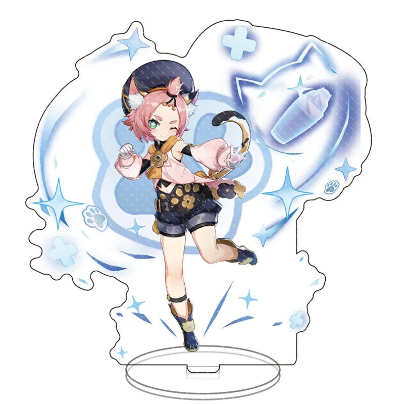 Impact anime Acrylic Stand Figure Game Toys Room Decoration Wanderer Raiden Shogun Tartaglia Zhongli Fan Kids Gifts