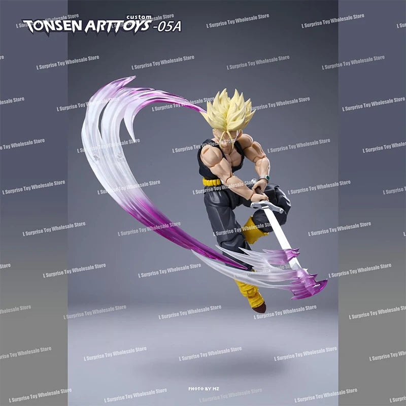 Tonsenarttoys Dragon Ball SHF Trunks Super Saiyan SSJ SSJ2 05A 05B Tonsen Arttoys Custom Accessories Anime Action Figures Toys