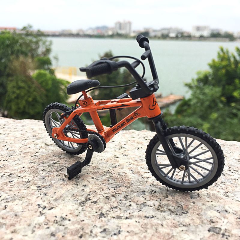 77HD Mini Finger Alloy Miniature MTB Bike Model DIY for Creative Simulation Mountain Cycling Kids Educational Gifts
