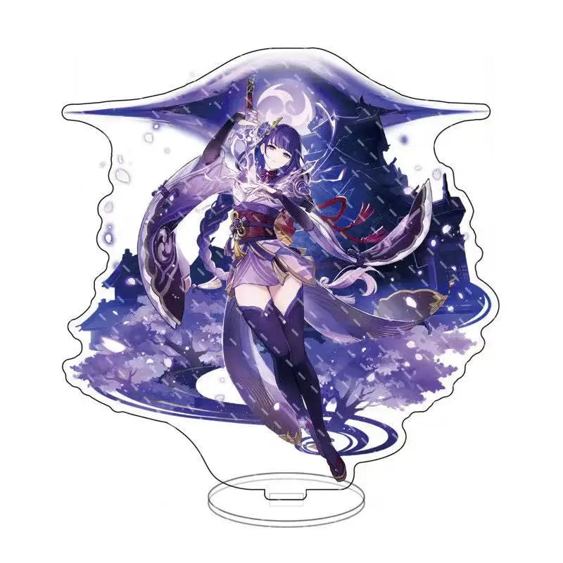 Impact anime Acrylic Stand Figure Game Toys Room Decoration Wanderer Raiden Shogun Tartaglia Zhongli Fan Kids Gifts