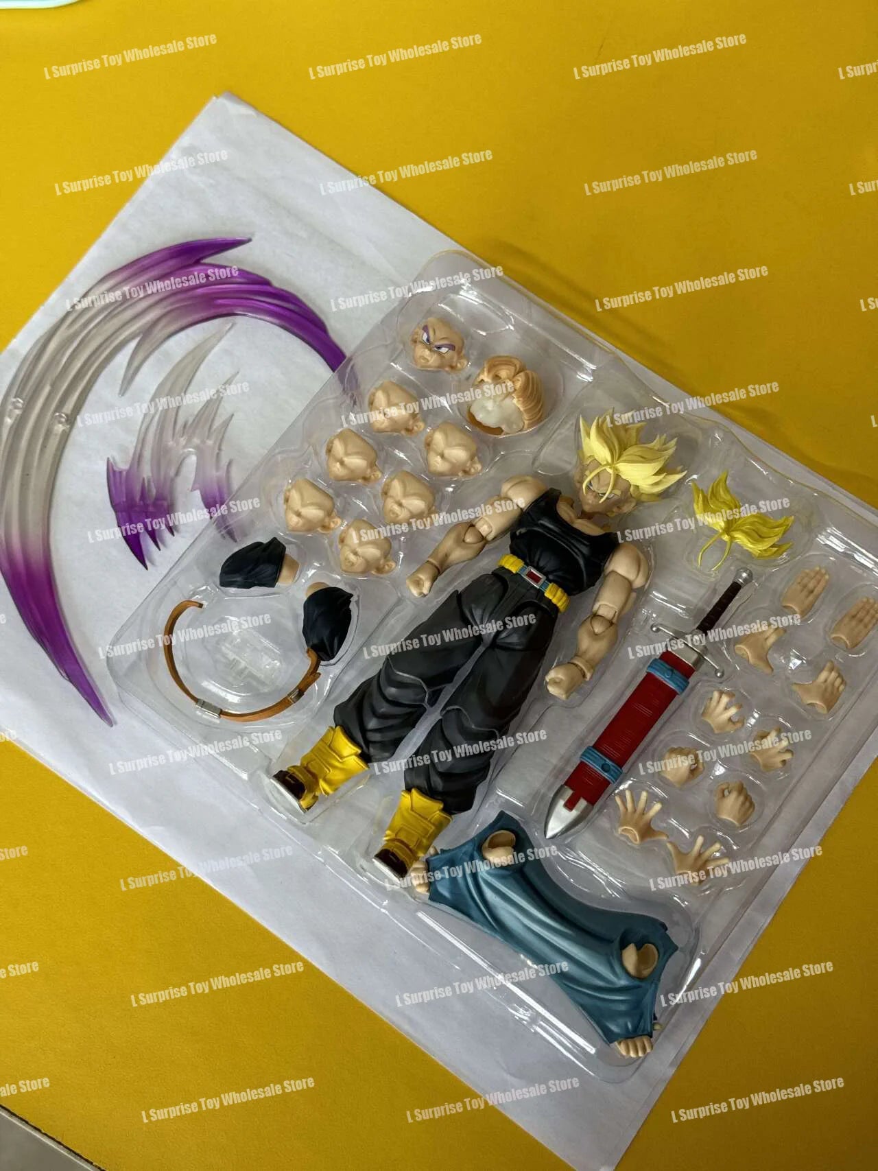 Tonsenarttoys Dragon Ball SHF Trunks Super Saiyan SSJ SSJ2 05A 05B Tonsen Arttoys Custom Accessories Anime Action Figures Toys