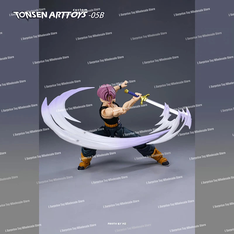 Tonsenarttoys Dragon Ball SHF Trunks Super Saiyan SSJ SSJ2 05A 05B Tonsen Arttoys Custom Accessories Anime Action Figures Toys