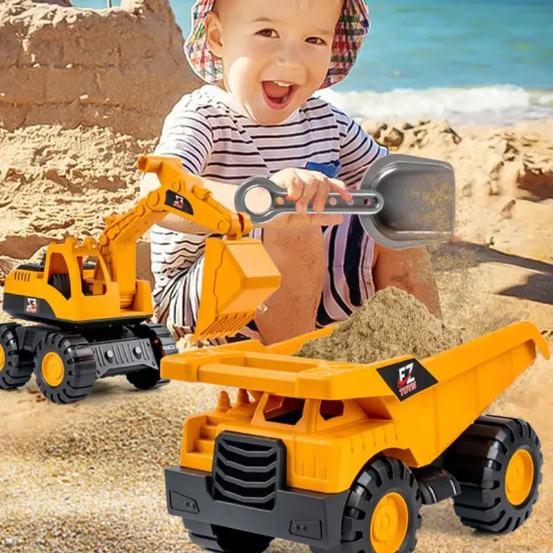 Simulation Excavator Truck Model Tractor Toy Dump Truck Model Car Toys Mini Cars Excavator Dump Truck Model Kids Birthday Gift