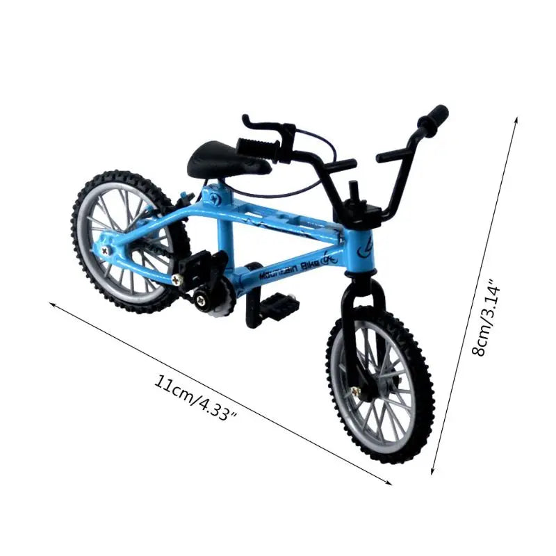 77HD Mini Finger Alloy Miniature MTB Bike Model DIY for Creative Simulation Mountain Cycling Kids Educational Gifts
