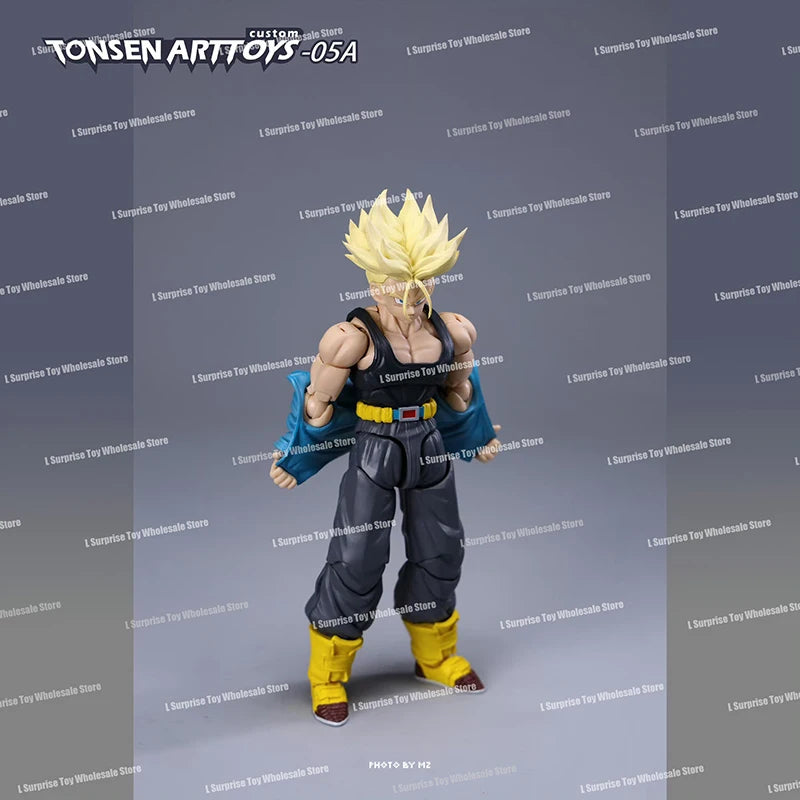 Tonsenarttoys Dragon Ball SHF Trunks Super Saiyan SSJ SSJ2 05A 05B Tonsen Arttoys Custom Accessories Anime Action Figures Toys