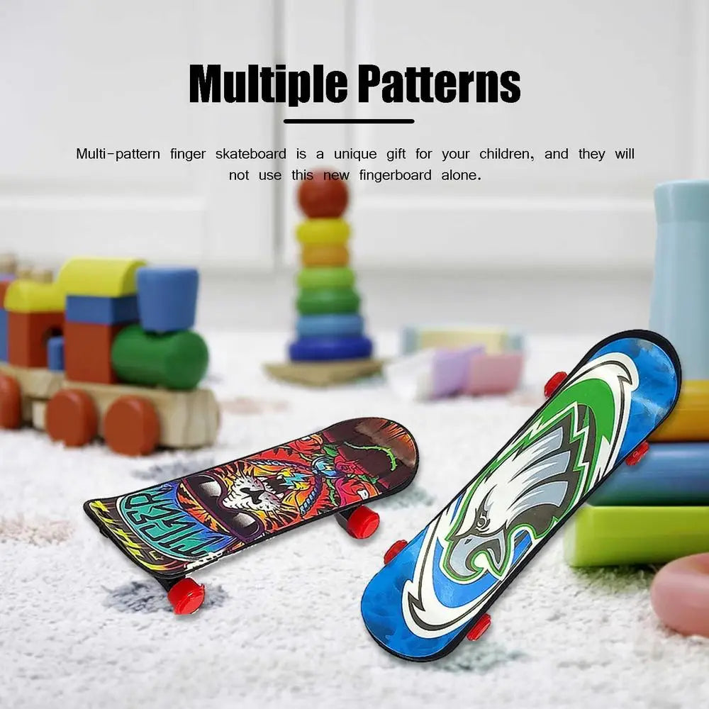 9.5cm Fingerboard Fingerboard Set Finger Scooter Finger Skate Board Maple Wood Professional Mini Skateboard Kid Toys for Boys