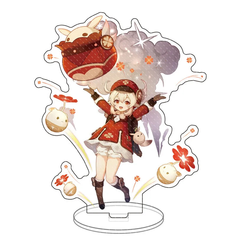 Impact anime Acrylic Stand Figure Game Toys Room Decoration Wanderer Raiden Shogun Tartaglia Zhongli Fan Kids Gifts