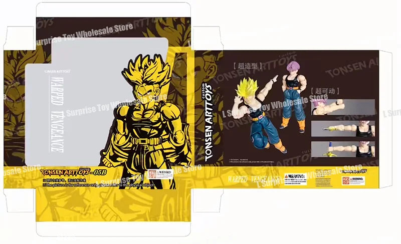Tonsenarttoys Dragon Ball SHF Trunks Super Saiyan SSJ SSJ2 05A 05B Tonsen Arttoys Custom Accessories Anime Action Figures Toys