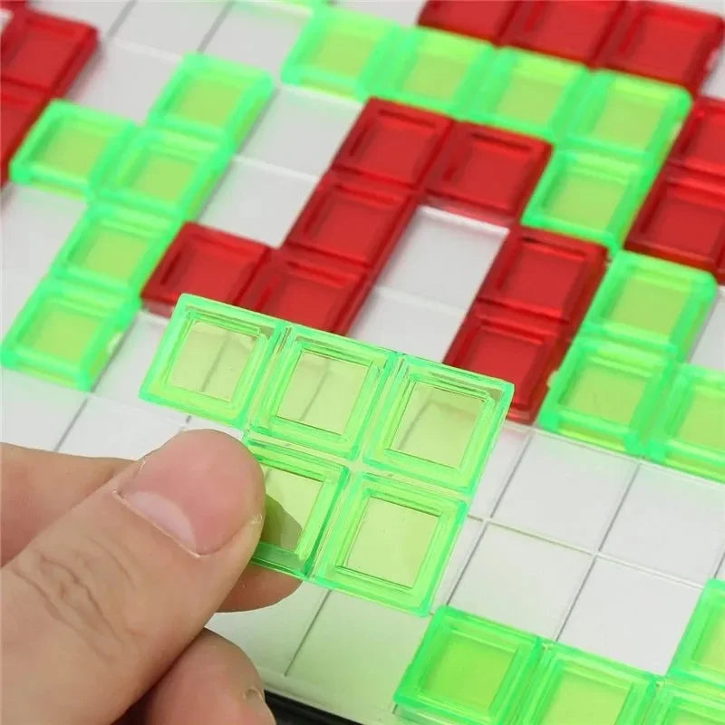 Strategy Board Game Colored Squares Educational Toys Easy To Play For Children Series Indoor Interaction Party Gift 2 - 4 Player