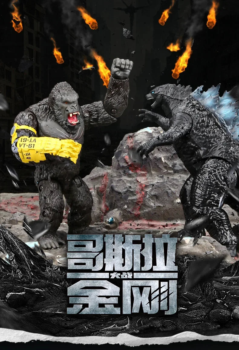 Godzilla Model VS Kong New Empire 2024 Skar King Shimo Titanus Doug Joints Movable Action Figures Collectible Kids Birthday Gift