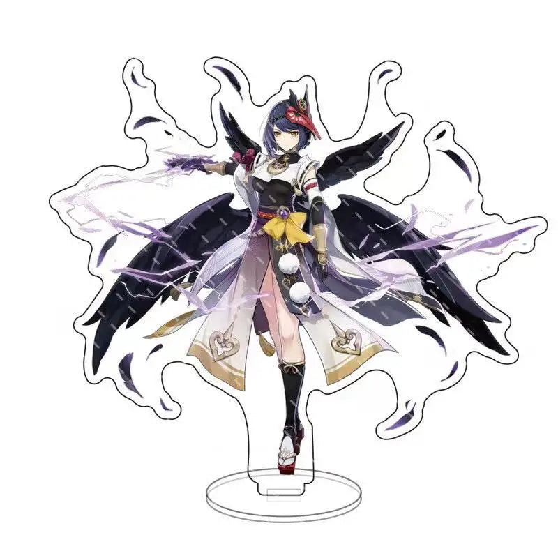 Impact anime Acrylic Stand Figure Game Toys Room Decoration Wanderer Raiden Shogun Tartaglia Zhongli Fan Kids Gifts