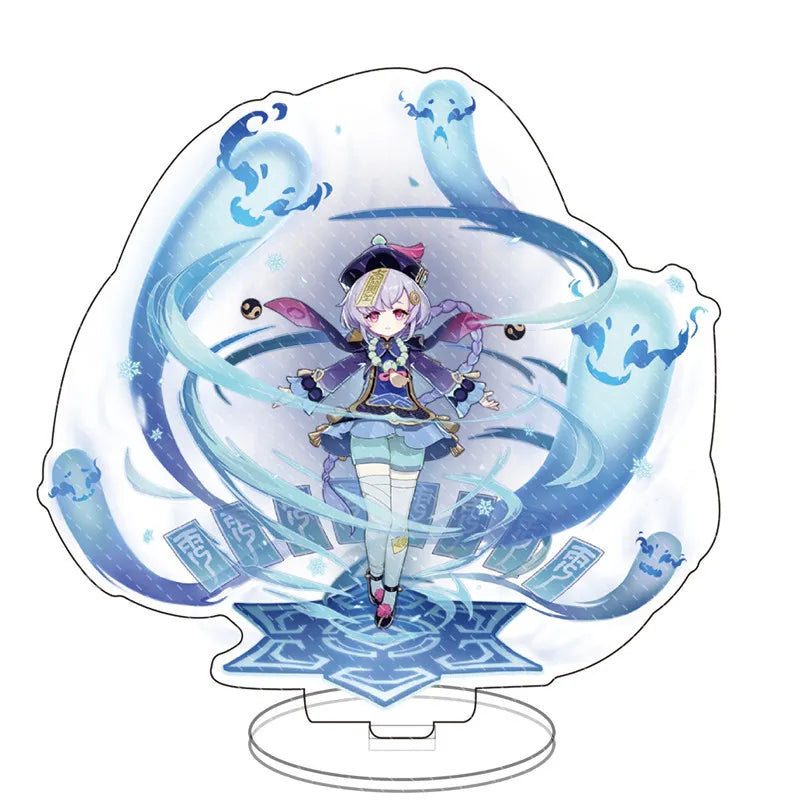 Impact anime Acrylic Stand Figure Game Toys Room Decoration Wanderer Raiden Shogun Tartaglia Zhongli Fan Kids Gifts