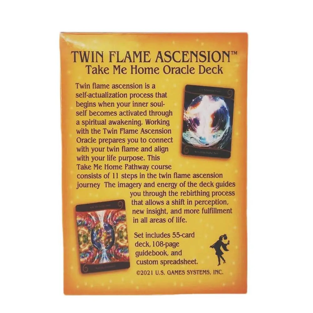 Twin Flame Ascension Oracle Card Board Game Oracle Card Fortune Telling Card Game Divination Tools Oracle Card 55pcs Table Game