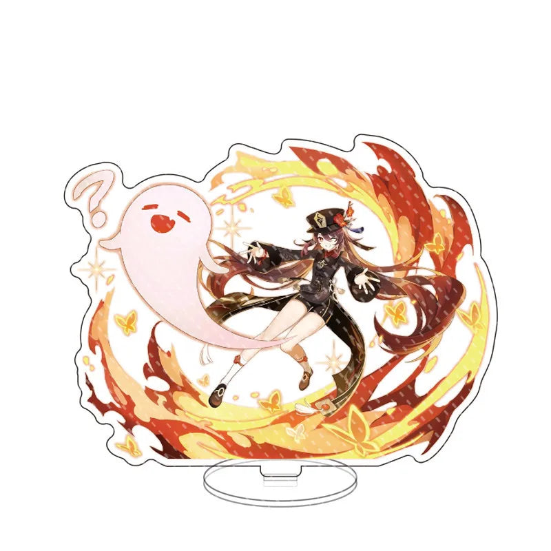 Impact anime Acrylic Stand Figure Game Toys Room Decoration Wanderer Raiden Shogun Tartaglia Zhongli Fan Kids Gifts