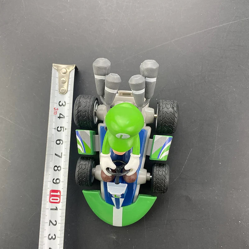 Super Mario Pull Back Car Green Yoshi Donkey Kong Bowser Luigi Toad Princess Peach Action Figure Toys Anime Game Doll Kid Gifts