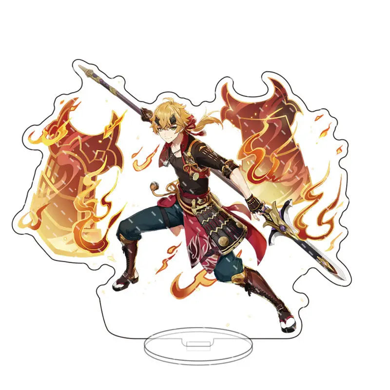 Impact anime Acrylic Stand Figure Game Toys Room Decoration Wanderer Raiden Shogun Tartaglia Zhongli Fan Kids Gifts
