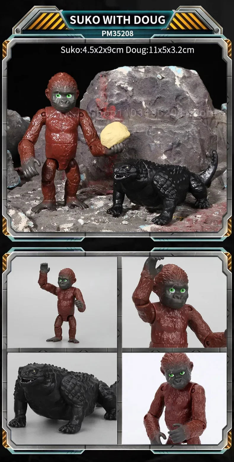 Godzilla Model VS Kong New Empire 2024 Skar King Shimo Titanus Doug Joints Movable Action Figures Collectible Kids Birthday Gift