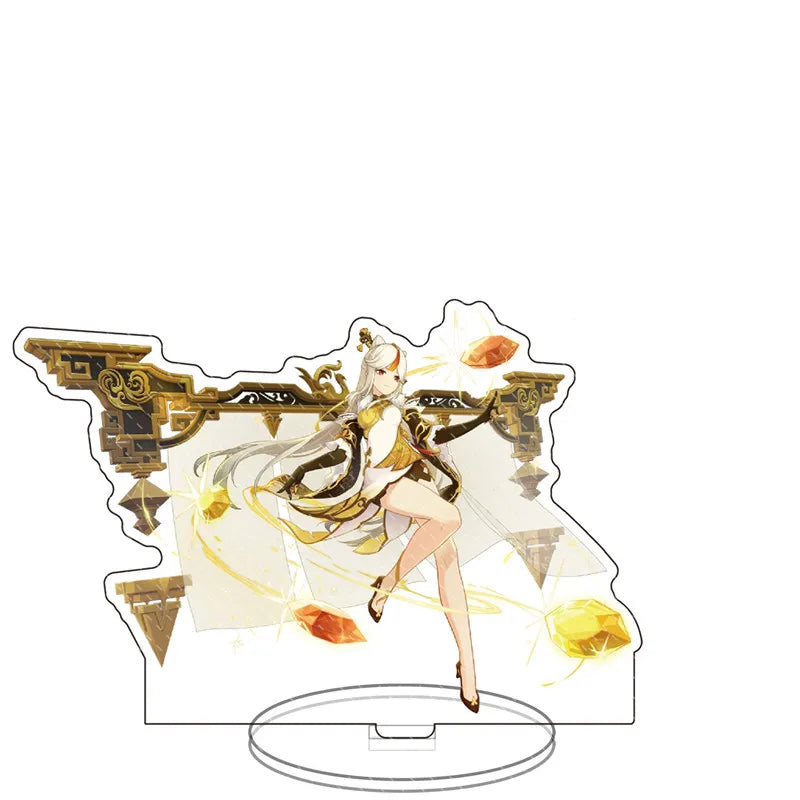 Impact anime Acrylic Stand Figure Game Toys Room Decoration Wanderer Raiden Shogun Tartaglia Zhongli Fan Kids Gifts