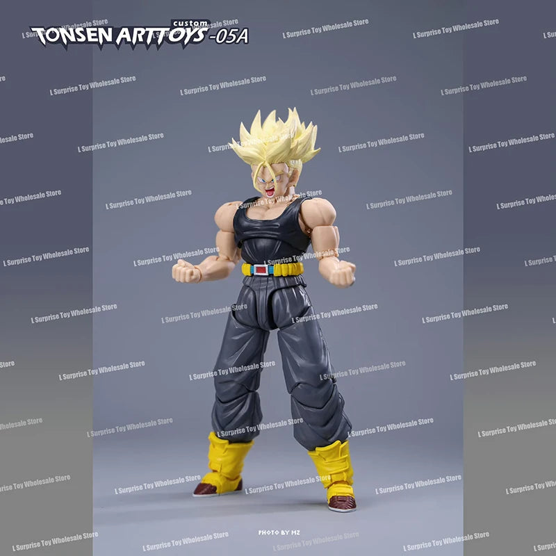 Tonsenarttoys Dragon Ball SHF Trunks Super Saiyan SSJ SSJ2 05A 05B Tonsen Arttoys Custom Accessories Anime Action Figures Toys