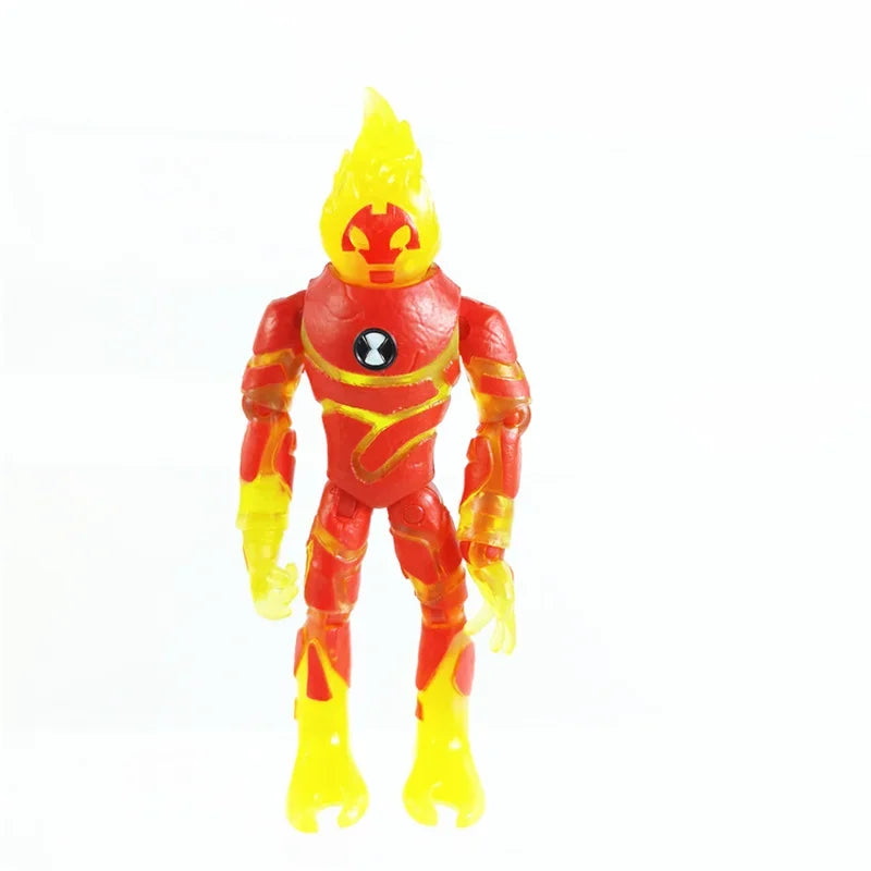 Bandai Genuine Ben Tennyson 10 Doll Monster Figure Toys Ben10 Omnitrix Table Ornaments Kids Gifts