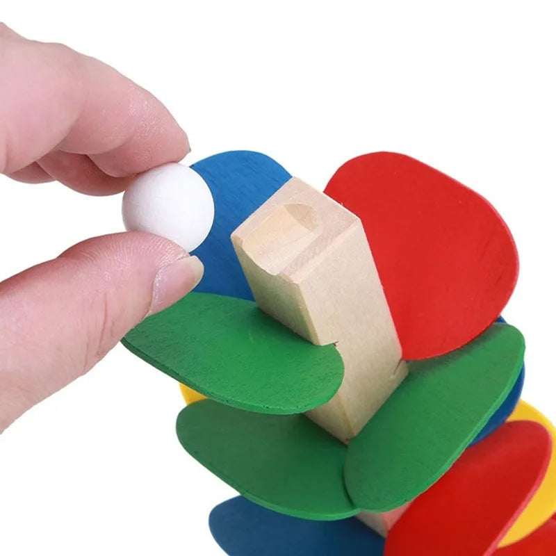 Montessori Baby Toy Kids 3D Wooden Ball Hammer Puzzles Early Learning Baby Games Toy Educational Children Birthday New Year Gift