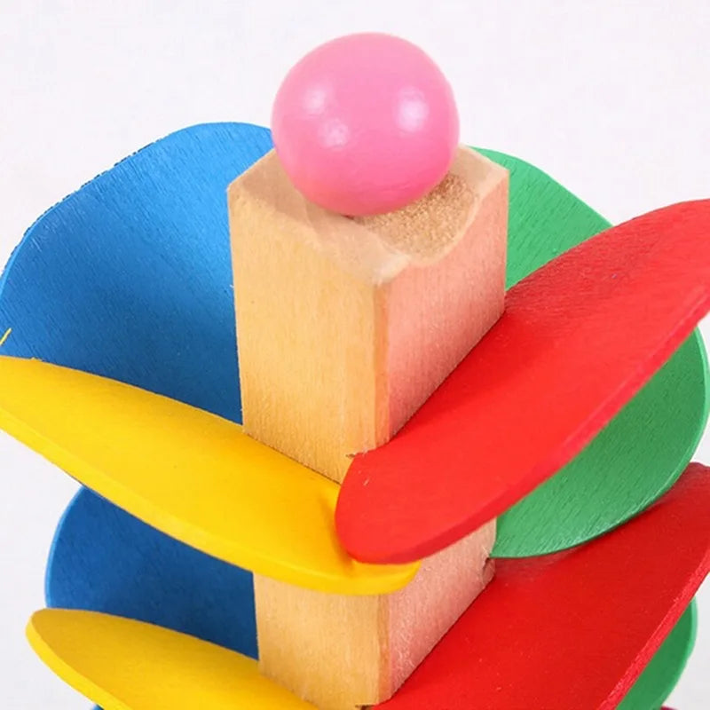 Montessori Baby Toy Kids 3D Wooden Ball Hammer Puzzles Early Learning Baby Games Toy Educational Children Birthday New Year Gift