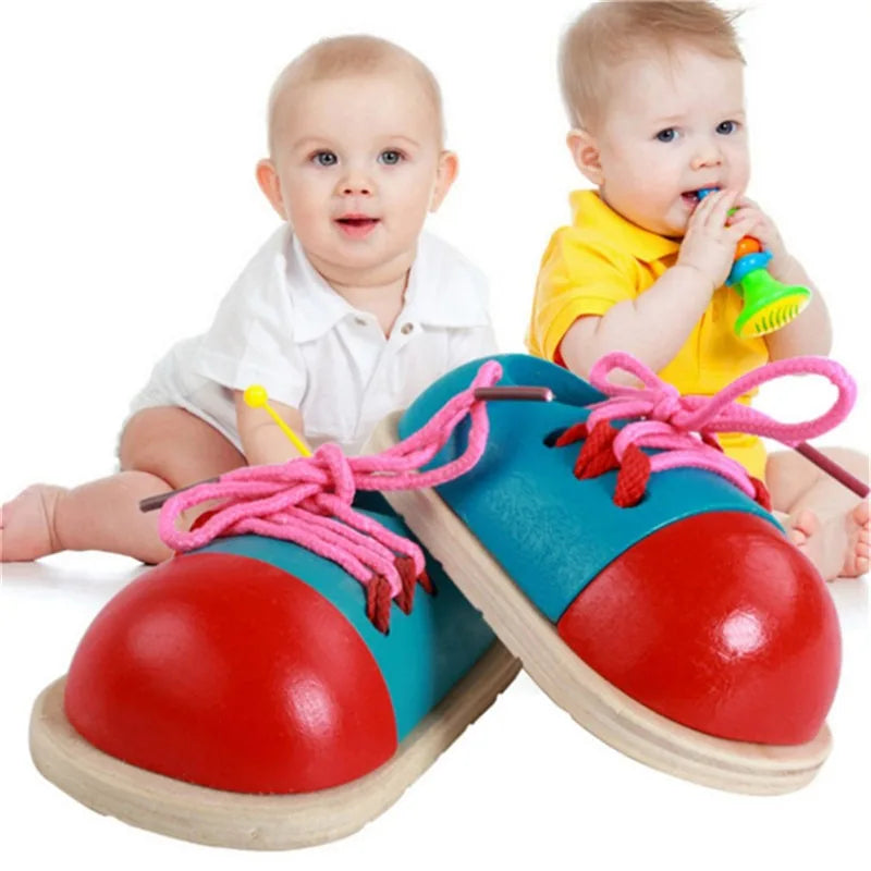 Montessori Baby Toy Kids 3D Wooden Ball Hammer Puzzles Early Learning Baby Games Toy Educational Children Birthday New Year Gift