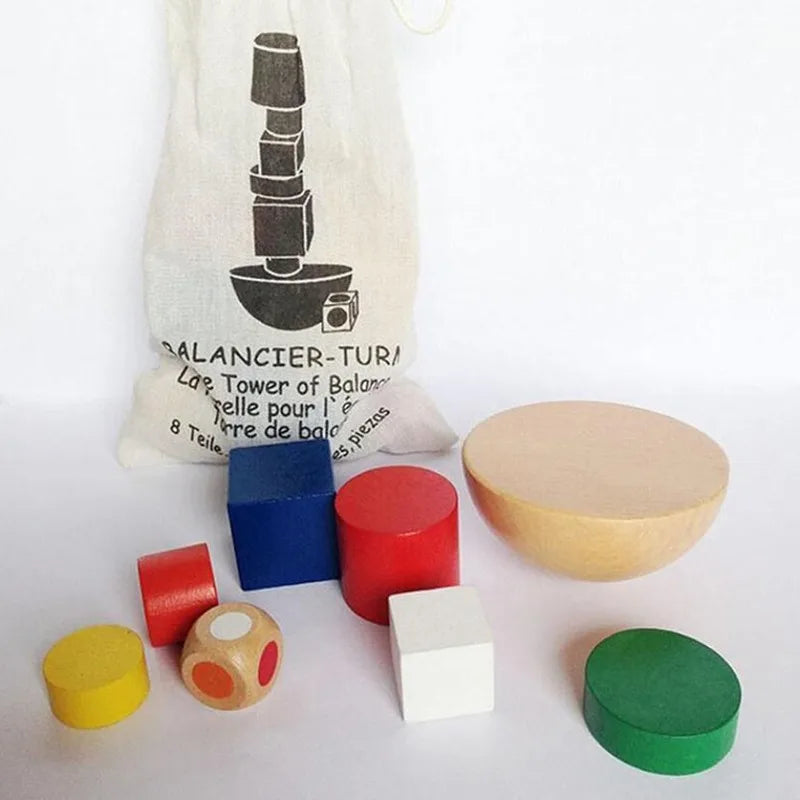 Montessori Baby Toy Kids 3D Wooden Ball Hammer Puzzles Early Learning Baby Games Toy Educational Children Birthday New Year Gift