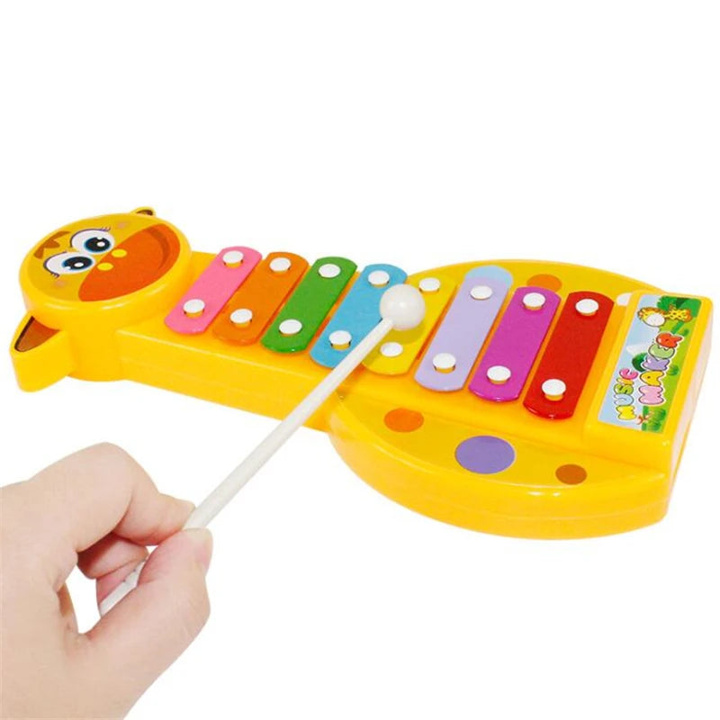 Montessori Baby Toy Kids 3D Wooden Ball Hammer Puzzles Early Learning Baby Games Toy Educational Children Birthday New Year Gift