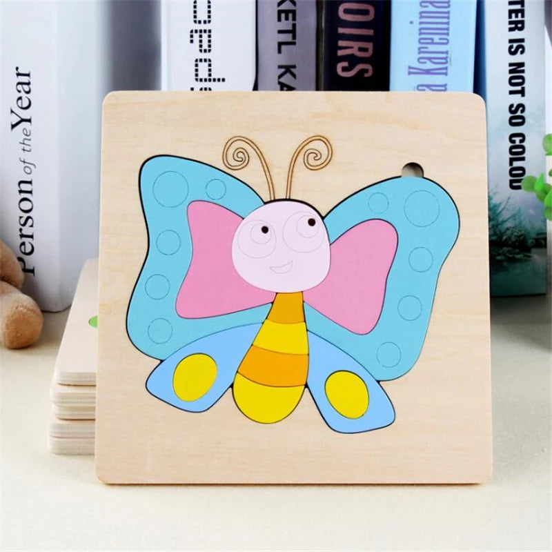 Montessori Baby Toy Kids 3D Wooden Ball Hammer Puzzles Early Learning Baby Games Toy Educational Children Birthday New Year Gift