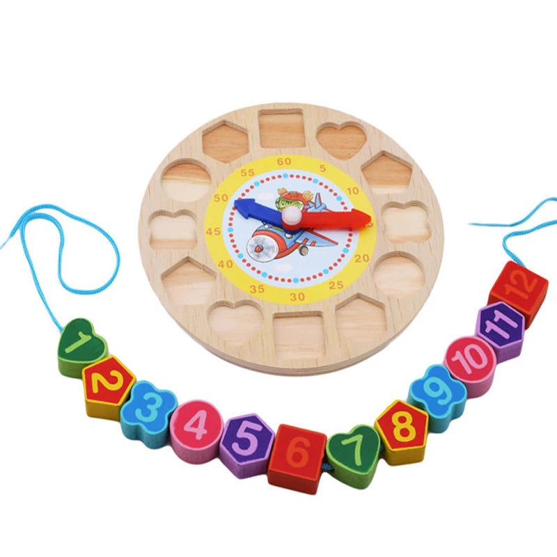 Montessori Baby Toy Kids 3D Wooden Ball Hammer Puzzles Early Learning Baby Games Toy Educational Children Birthday New Year Gift