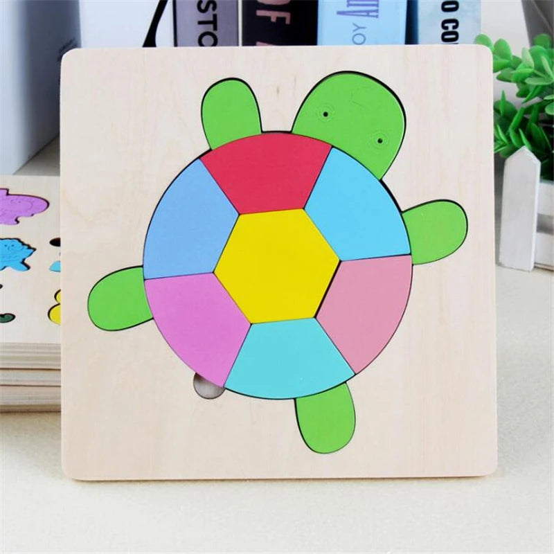 Montessori Baby Toy Kids 3D Wooden Ball Hammer Puzzles Early Learning Baby Games Toy Educational Children Birthday New Year Gift