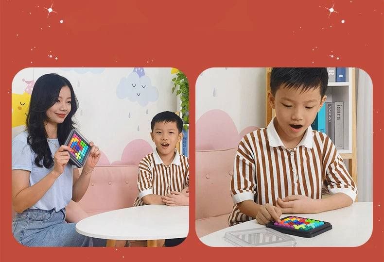 IQ Puzzler Game Wisdom Magic Beads Children Board Game Education Learning Toys Logical Thinking Training Educational Agency 6+