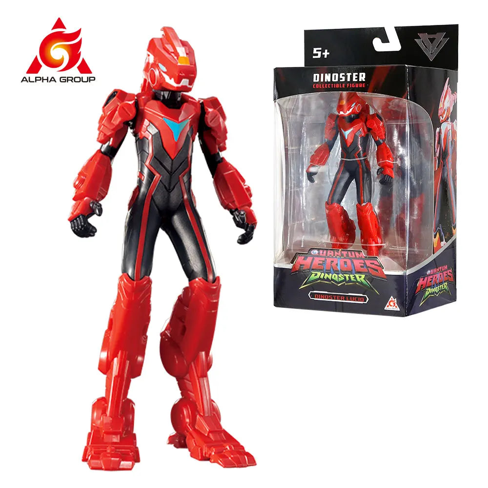 Quantum Heroes Dinoster 6 Inches (17.5CM )Dinoster Figure - Lucio with Movable Arms Anime Action Figure Kid Toys Gift