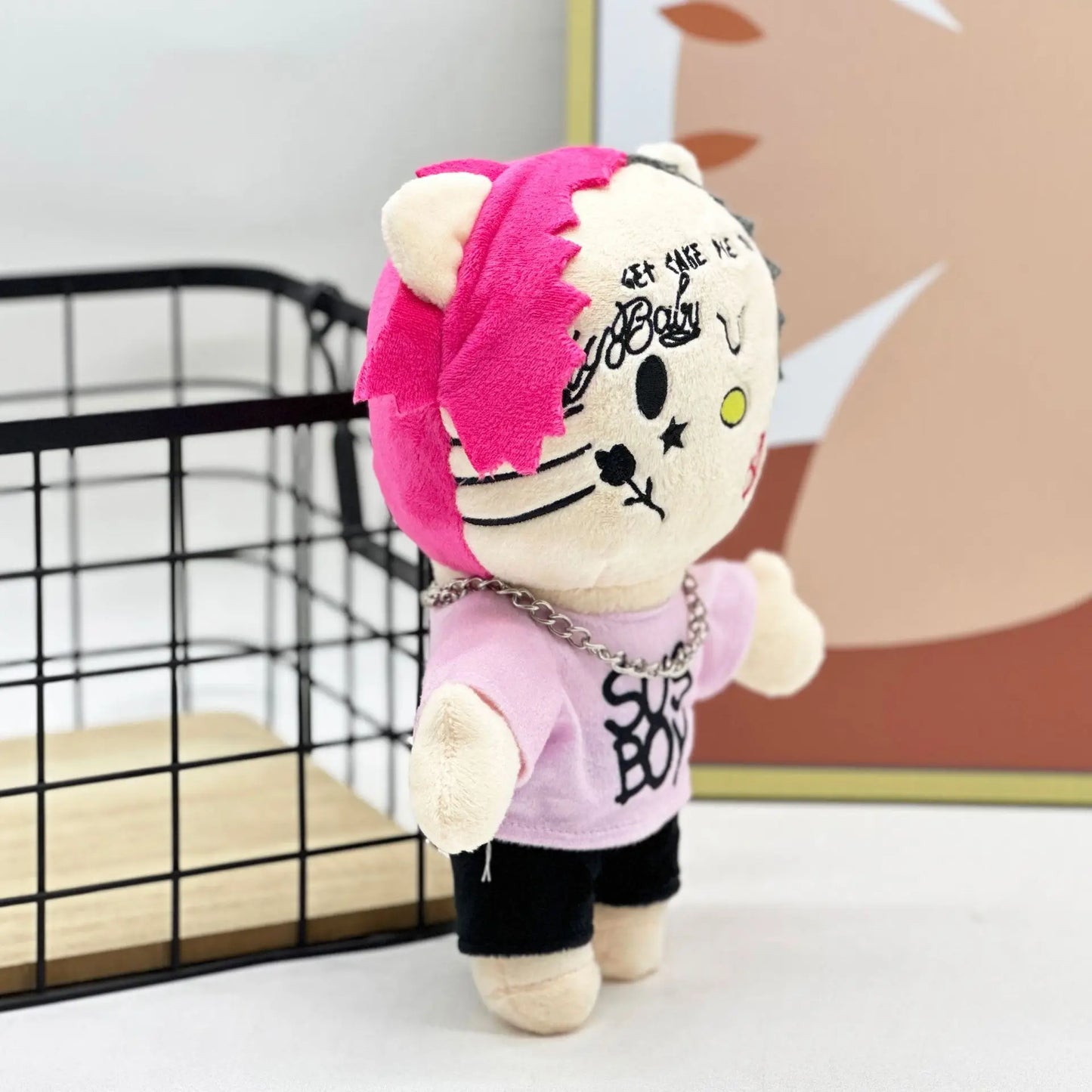 Miniso Hello Kitty Plush Travis Scott LIL PEEP Anime Plush Toy Customized Plush Toy Stuffed Soft Plush Children Gifts