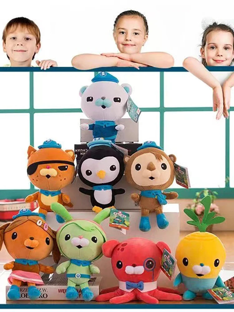 30cm Octonauts Plush Toys Soft Stuffed Animal Doll Barnacles Kwazii Tweak Peso Dashi Cartoon Peluche Pillow Kids Christmas Gifts