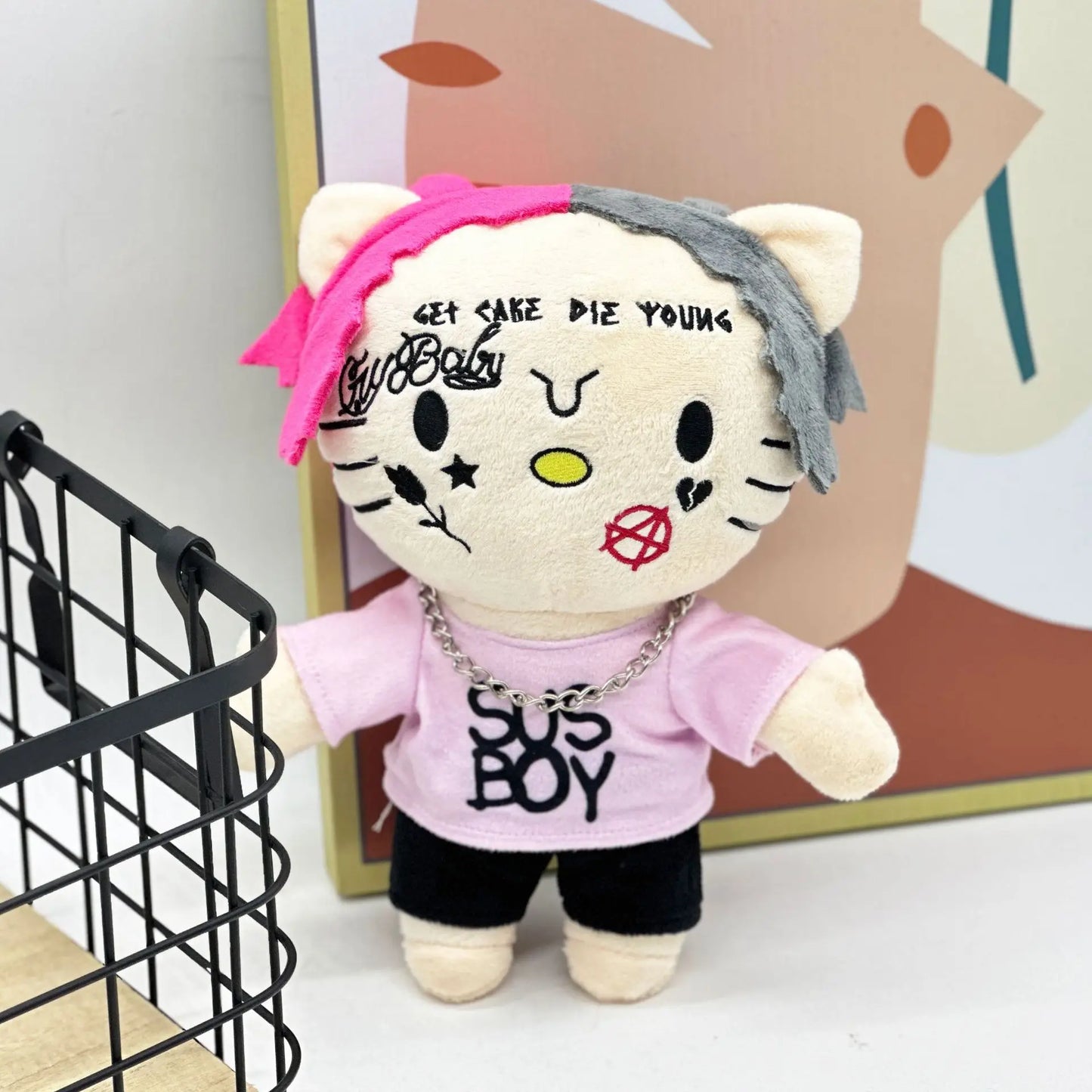 Miniso Hello Kitty Plush Travis Scott LIL PEEP Anime Plush Toy Customized Plush Toy Stuffed Soft Plush Children Gifts