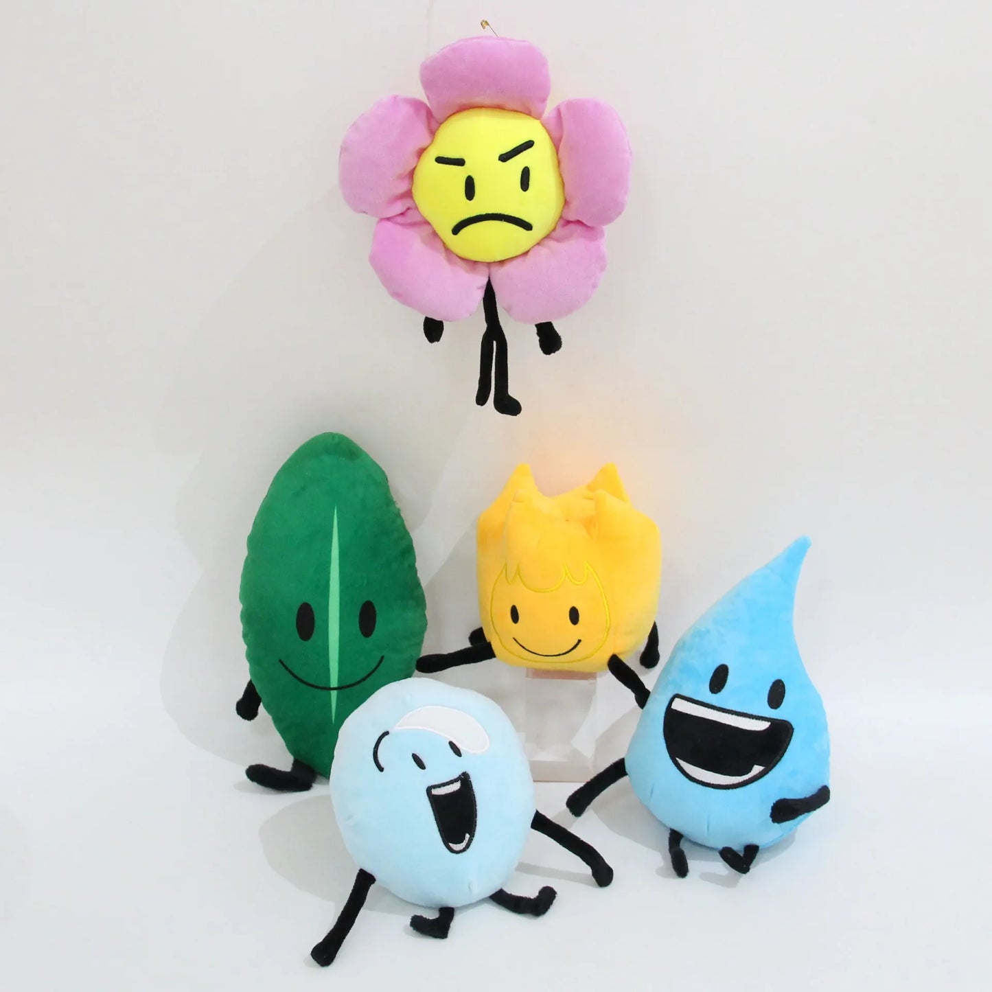 New Arrivial BFDI Plush Toy Battle for Dream Island Stuffed Doll Four X Two Firey Flower Waterdrop Lollipop Soft Kids Fans Gift