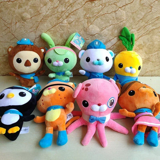 30cm Octonauts Plush Toys Soft Stuffed Animal Doll Barnacles Kwazii Tweak Peso Dashi Cartoon Peluche Pillow Kids Christmas Gifts