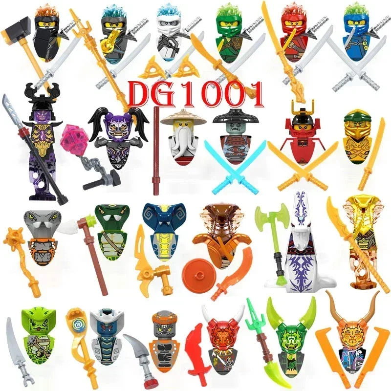 Hot Toys Anime Characters 24 Pieces Ninjago Mini Figure Building Block Toys Mini Doll Doll Figure Block Kids Toys Birthday Gifts