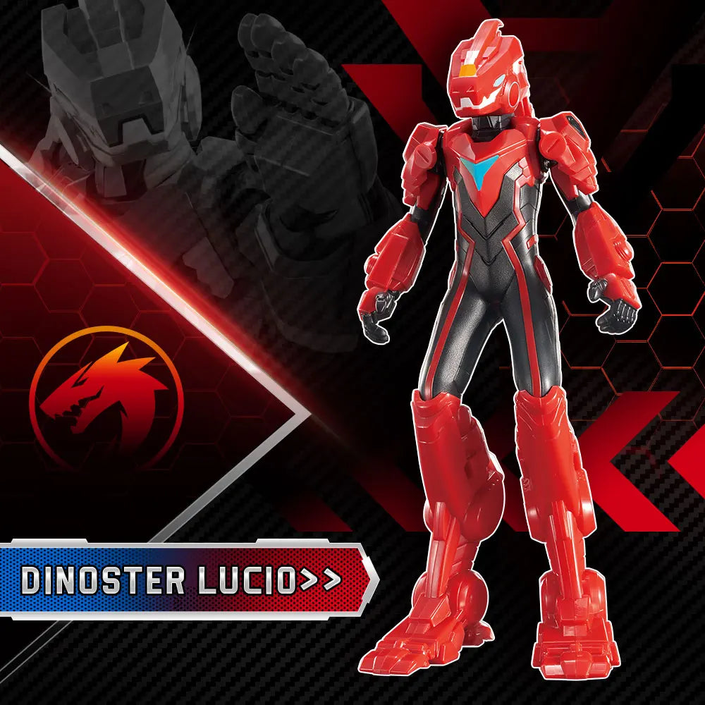 Quantum Heroes Dinoster 6 Inches (17.5CM )Dinoster Figure - Lucio with Movable Arms Anime Action Figure Kid Toys Gift