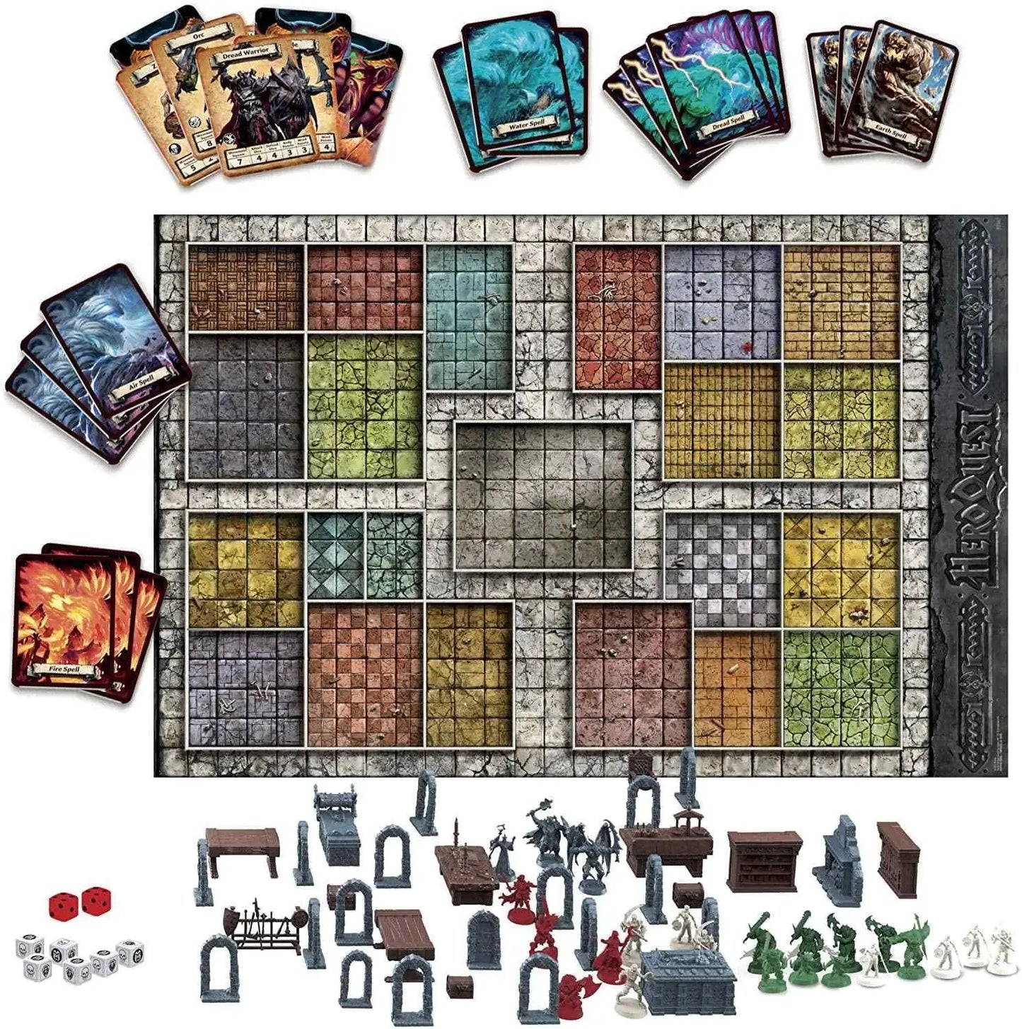 Gaming Avalon Hill HeroQuest Game System Tabletop Board Game,Immersive Fantasy Dungeon Crawler Adventure Game for Ages 14