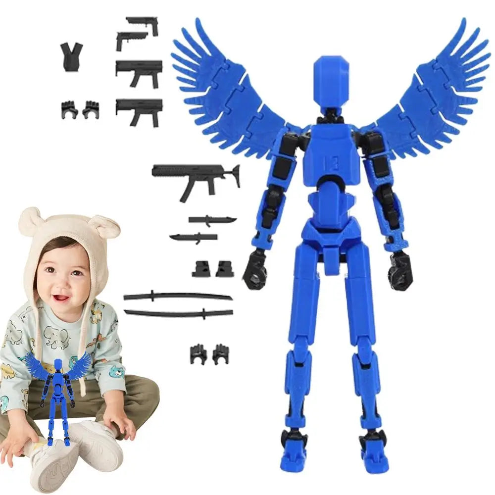 Multi-Jointed Movable Shapeshift Robot 3D Printed Mannequin Mini13 Character Figures Toys Kids Adults Parent-children Game Gifts